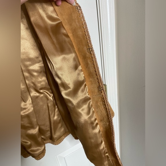 Terry Lewis  Classic Luxuries Tan Suede leather Jacket | 1X - Picture 10 of 14